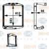 HELLA 8ML 376 724-421 Intercooler, charger